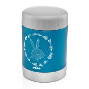 Cutie termica pentru mancare, otel inoxidabil vidat, 300 ml, albastra, Reer ColourDesign 90411