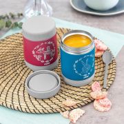 Cutie termica pentru mancare, otel inoxidabil vidat, 300 ml, albastra, Reer ColourDesign 90411