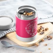 Cutie termica pentru mancare, otel inoxidabil vidat, 300 ml, rosie, Reer ColourDesign 90412