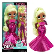 L.O.L. SURPRISE! OMG LADY DIVA PAPUSA FASHIONISTA CU ACCESORII VIVMGA591597EUC