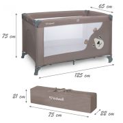 Patut pliabil kidwell blissy - beige edeedilotubli02a1
