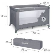 Patut pliabil kidwell blissy - gray edeedilotubli01a1