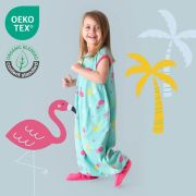 Sac de dormit cu picioruse si talpa antiderapanta Flamingo 90 cm + manseta 1.0 Tog BBXCJ312-10FN