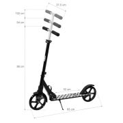 Trotineta pliabila de oras 200 mm driff - black white edeedihsdrib01