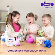 Air Clay pentru modelaj, 200g, Okto - Galben KRTOK20010