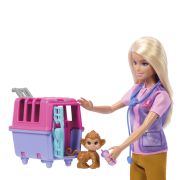 BARBIE YOU CAN BE SET PAPUSA CU DOUA ANIMALUTE DIN JUNGLA VIVMTHRG50