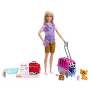 BARBIE YOU CAN BE SET PAPUSA CU DOUA ANIMALUTE DIN JUNGLA VIVMTHRG50