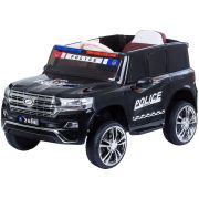 Masinuta electrica chipolino suv police patrol cu scaun din piele black hubeljppl0232b