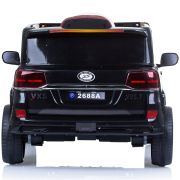 Masinuta electrica chipolino suv police patrol cu scaun din piele black hubeljppl0232b