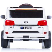 Masinuta electrica chipolino suv police patrol cu scaun din piele white hubeljppl0231w