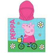 Poncho cu gluga Peppa Pig Bike Ride 55x110 cm EPLUSM EPMPP52461236 BBJEPMPP52461236_Initiala