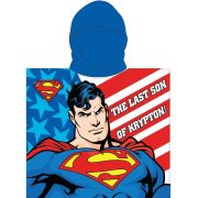 Poncho cu gluga Superman 55x110 cm EPLUSM EPMSUP5246275 BBJEPMSUP5246275_Albastru