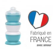 Recipient 3 compartimente lapte praf/ mancarica- Turcoaz DNBTHE174815