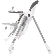 Scaun de masa chipolino milk shake 2 in 1 ash grey hubsthms02401as