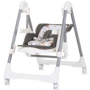 Scaun de masa chipolino milk shake 2 in 1 ash grey hubsthms02401as