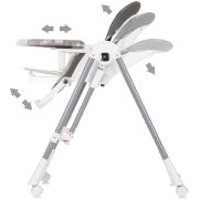 Scaun de masa chipolino milk shake 2 in 1 ash grey hubsthms02401as