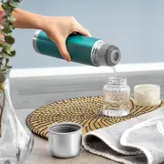 Sticla termos din otel inoxidabil vidat ColourCup, 450 ml, albastru, Reer 90523