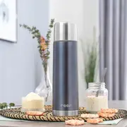 Sticla termos din otel inoxidabil vidat ColourCup, 450 ml, gri, Reer 90521