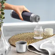 Sticla termos din otel inoxidabil vidat ColourCup, 450 ml, gri, Reer 90521