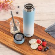 Termos din otel inoxidabil vidat ColourDesign, 450 ml, albastru, Reer 90023