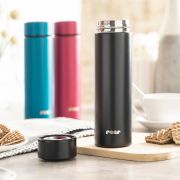 Termos din otel inoxidabil vidat ColourDesign, 450 ml, negru, Reer 90011