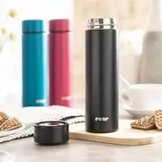 Termos din otel inoxidabil vidat ColourDesign, 450 ml, negru, Reer 90011