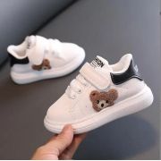 Adidasi albi cu insertie neagra - Teddy MDB820M-3-c