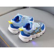 Adidasi cu luminite pentru baietei - Blue dino ADKL-1-3-c