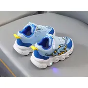 Adidasi cu luminite pentru baietei - Blue dino ADKL-1-3-c