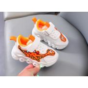 Adidasi cu luminite pentru baietei - Orange dino ADKL-1-1-c