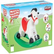 Balansoar muzical pentru copii pilsan horse white hubpl-07-520k-wh