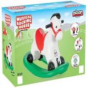 Balansoar muzical pentru copii pilsan horse white hubpl-07-520k-wh