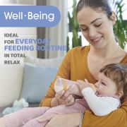 Biberon sticla Chicco WellBeing, tetina s., flux normal, 150ml, unisex, 0luni+ CHC2871130-7