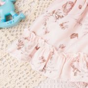 Body roz banan cu fustita cu volanase pentru fetite MBNew221-de2