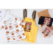 Costumas pentru baietei cu salopeta - Cool bears ADXQ1887-1-dg