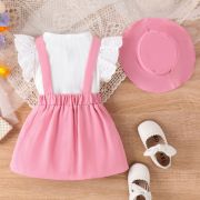 Sarafan roz cu bluzita cu maneca scurta MBNew223-R2