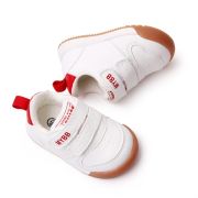 Adidasi albi cu rosu - My fashion MDMY22-14-2-c