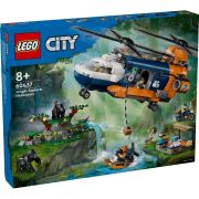 LEGO CITY ELICOPTERUL UNUI EXPLORATOR AL JUNGLEI LA TABARA DE BAZA 60437 VIVLEGO60437