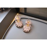 Sandale roz pudra pentru fetite - Floricele AMA1605-2-DE10