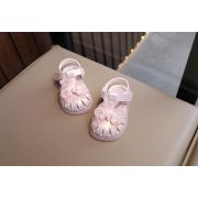 Sandale roz sidefat pentru fetite - Organza AMMK-107-1-c