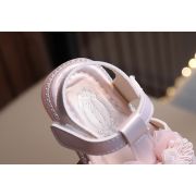 Sandale roz sidefat pentru fetite - Organza AMMK-107-1-c