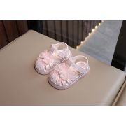 Sandale roz sidefat pentru fetite - Organza AMMK-107-1-c