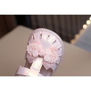Sandale roz sidefat pentru fetite - Organza AMMK-107-1-c