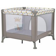 Tarc de joaca, FreeON, Patrat, Pliabil, Intrare cu fermoar, Laterale din plasa, 93x93x87 cm, Pana la 15 kg, 6 luni+, Gri BYN80883