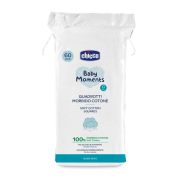 Dischete bumbac Chicco Baby Moments Baby Skin pentru igiena zilnica, 60buc, 0luni+ CHC10609-9