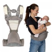 Marsupiu multifunctional pentru copii, 0-35 luni, ecotoys j-bc1601 - gri edeedij-bc1601grey