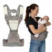 Marsupiu multifunctional pentru copii, 0-35 luni, ecotoys j-bc1601 - gri edeedij-bc1601grey