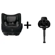 Nuna - set scaun auto rotativ i-size todl next caviar, 40-105 cm + baza isofix base next i-size pentru todl next bbbcs14910cvrglset
