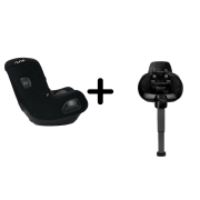 Nuna - set scaun auto rotativ i-size todl next caviar, 40-105 cm + baza isofix base next i-size pentru todl next bbbcs14910cvrglset