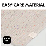 Paturica somn si joaca din Bumbac Organic, 25x25 cm, Hauck, Rabbit Beige Dots EKDhk71125